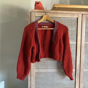 longway cropped cardigan